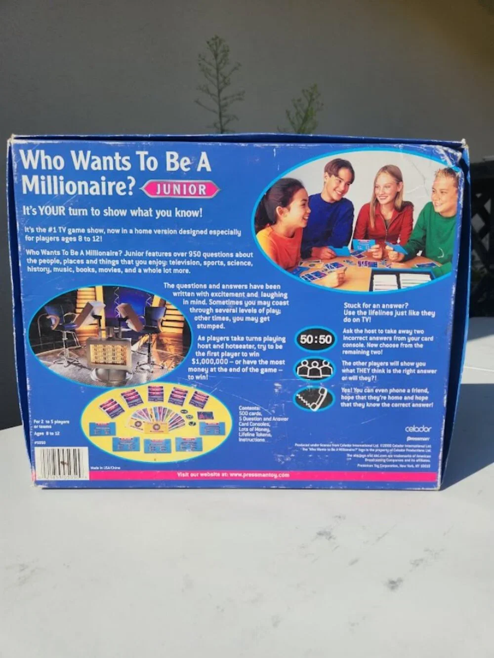Who Wants to be a Millionaire Junior Edition Board Game Pressman ABC Toy Family